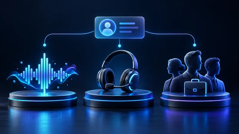 Tres opciones para las llamadas: agente de voz IA, call center y equipo interno.